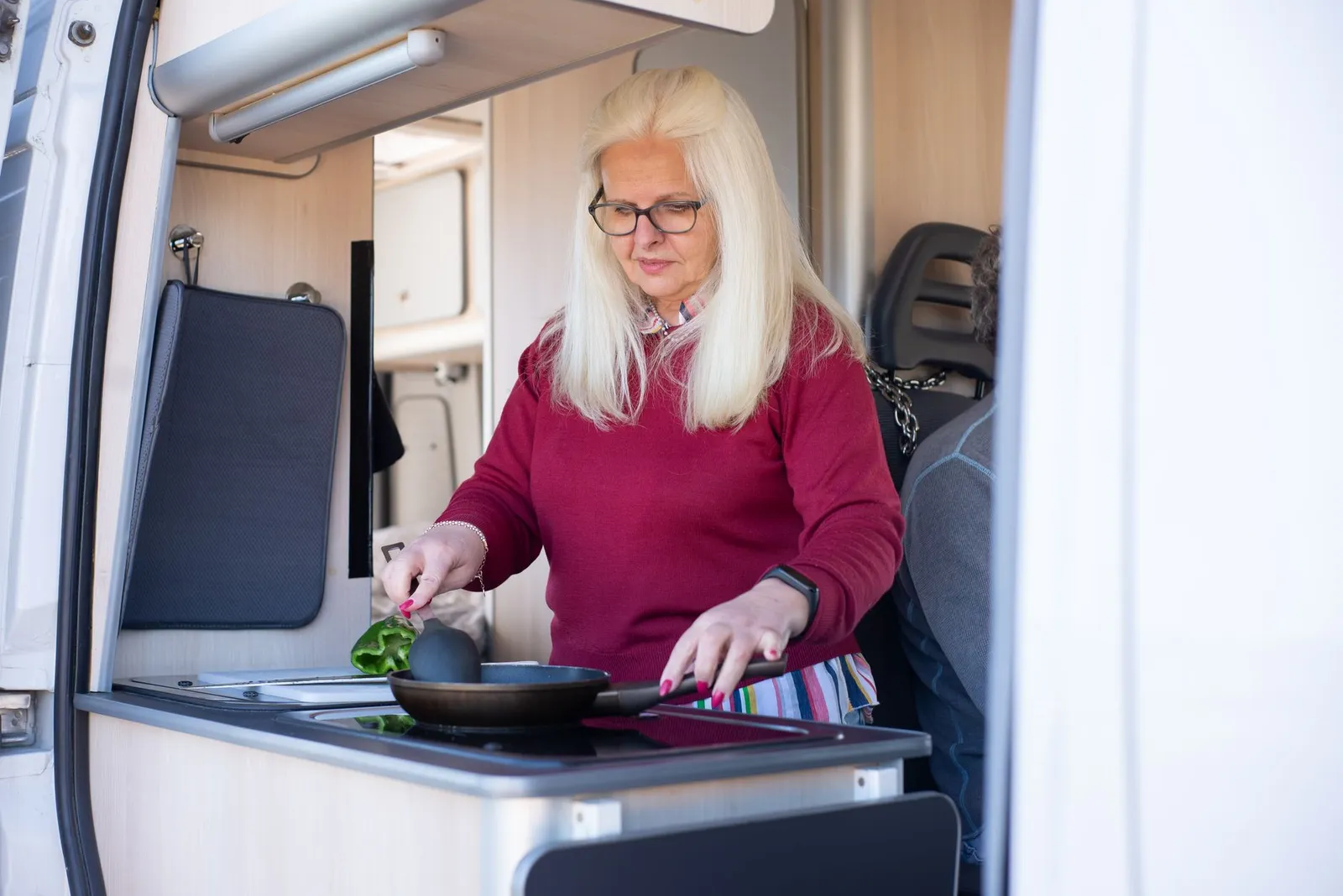 campervan kitchen cooking